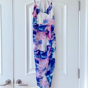 L’Atiste by Amy floral cocktail midi dress.